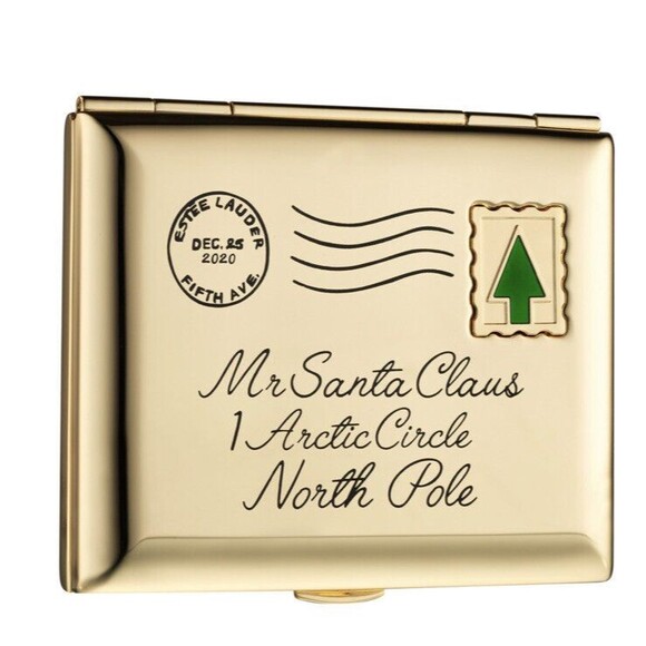 Estee Lauder DEAR SANTA LETTER Lucidity Powder Compact New 06 Transparent - Picture 1 of 5